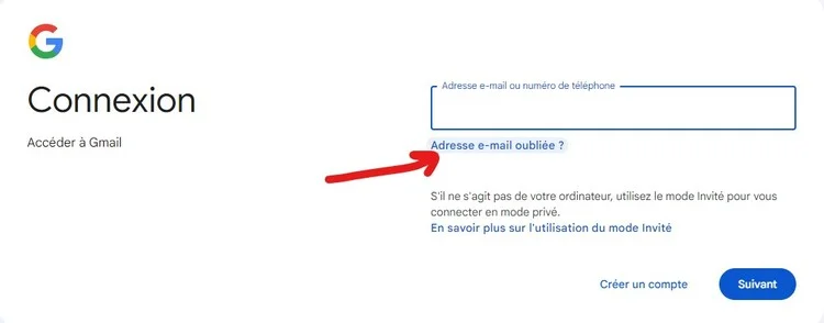 forget email