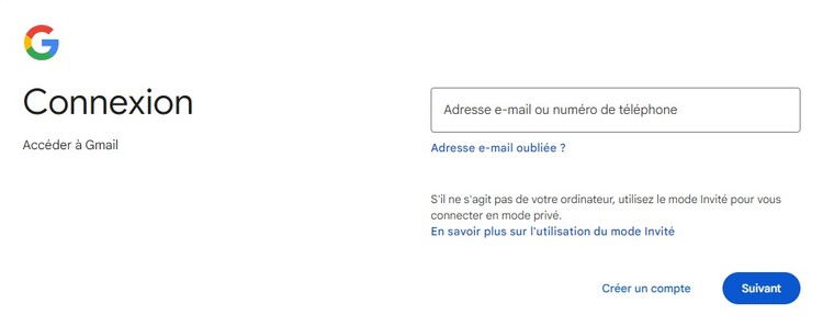sign-in page
