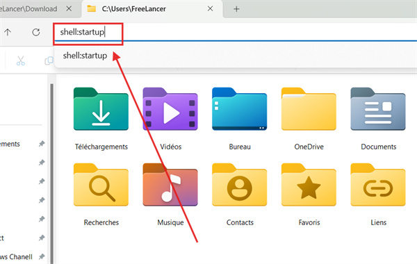 exécuter l'Explorateur de fichiers