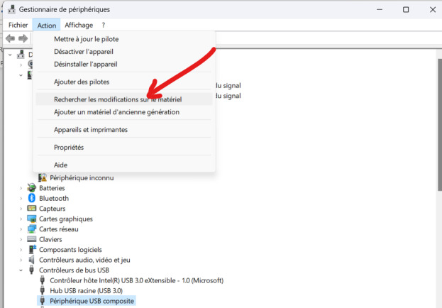scan pc for hardware changes