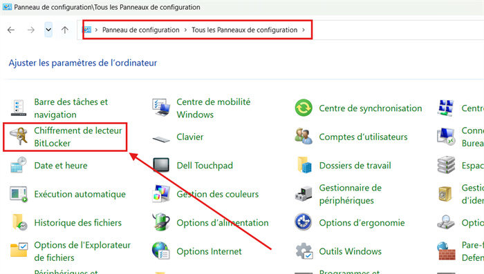 Lecteur BitLocker