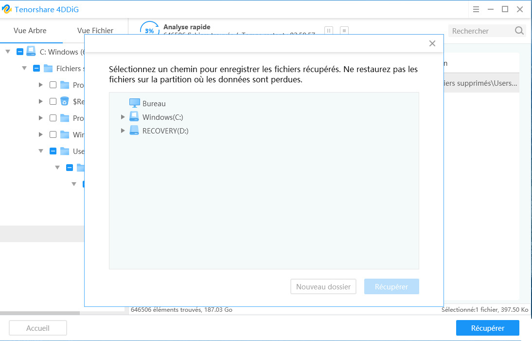 récupérer les données avec succès