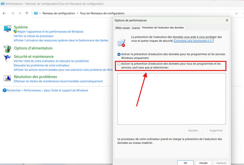 enregistrer les modifications