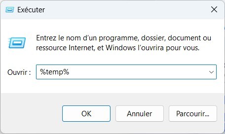 clear temporary files to remove junk files from pc-step 1
