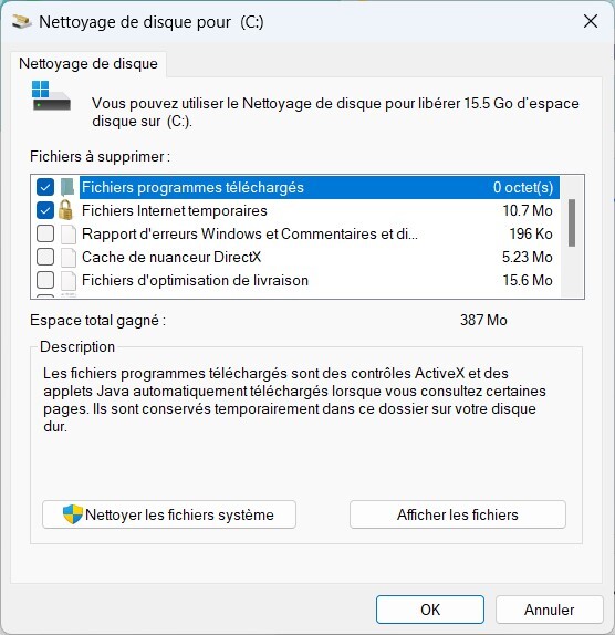 run disk cleanup tool to clean junk files on pc-step 3