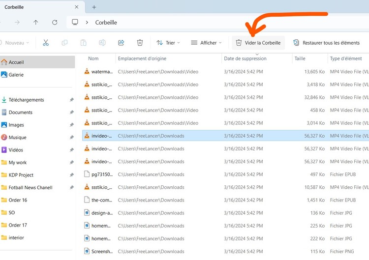 clean junk files on pc by emptying the recycle bin