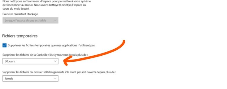 set storage sense to automatically delete junk files-2 