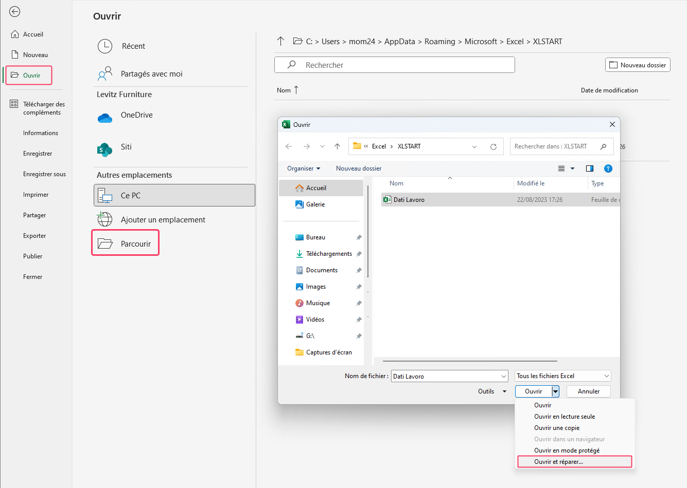 fix unable to open the excel file 3