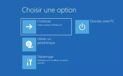 click restart now in Windows advanced start option