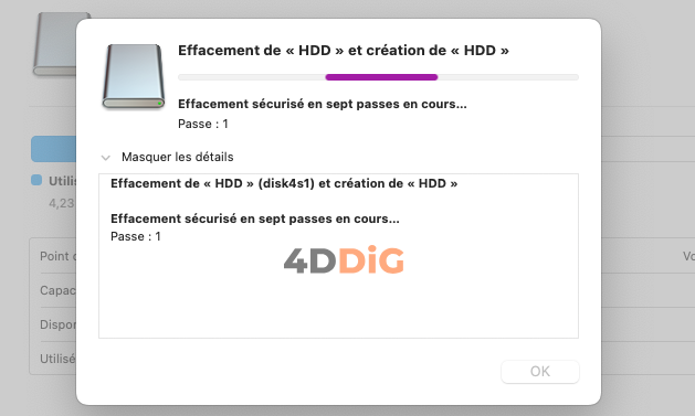 Effacer HDD
