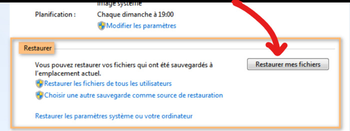 from a current backup