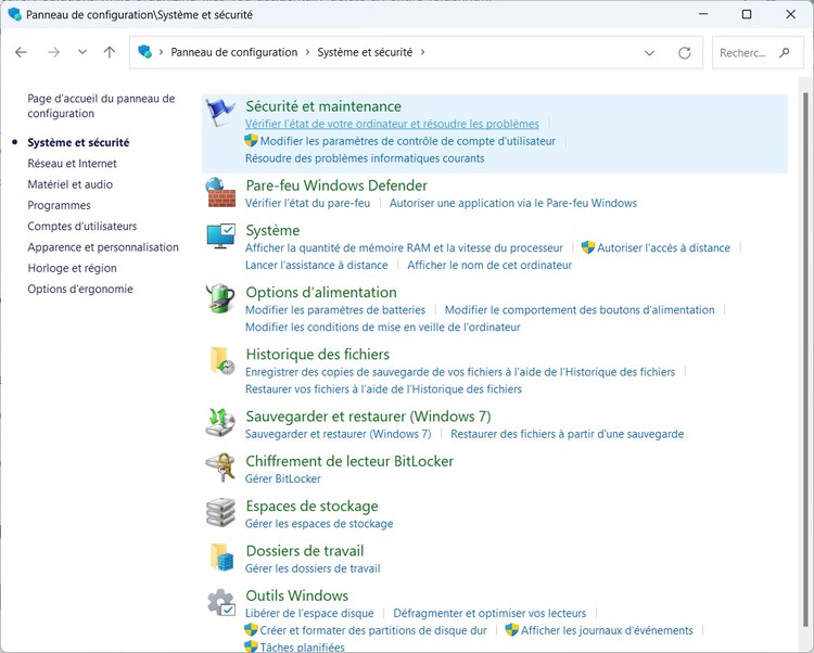 a place to select system