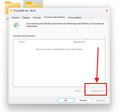 restaurer le fichier corel draw non enregistré