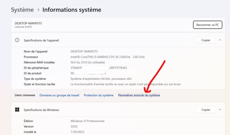 advanced system settings