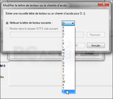 change or assign drive letter
