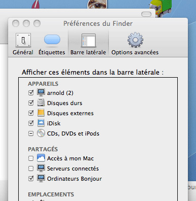 show external hard drive in finder
