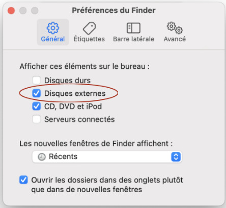 show external hard drive on the desk