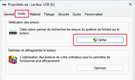 restaurer un disque dur externe