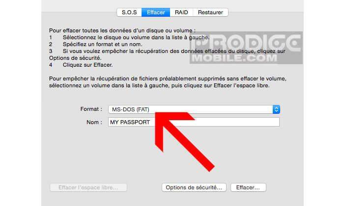 Comment Formater / Effacer un disque dur externe sur Mac 