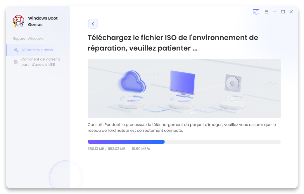 réparer le système