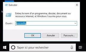type msconfig