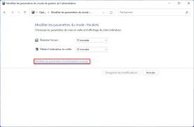 change advanced power settings