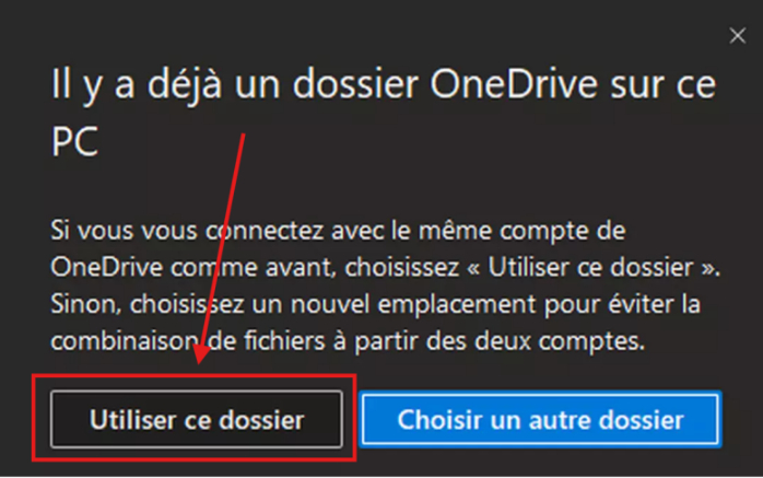 change onedrive location windows 10