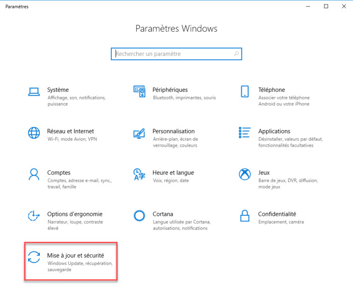 update the windows