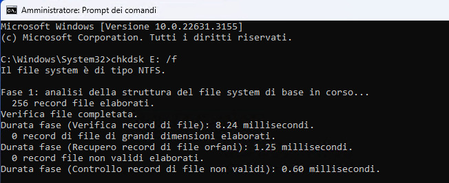 file system error