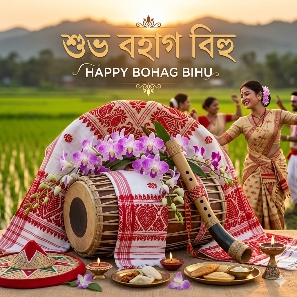 bohag bihu greeting card