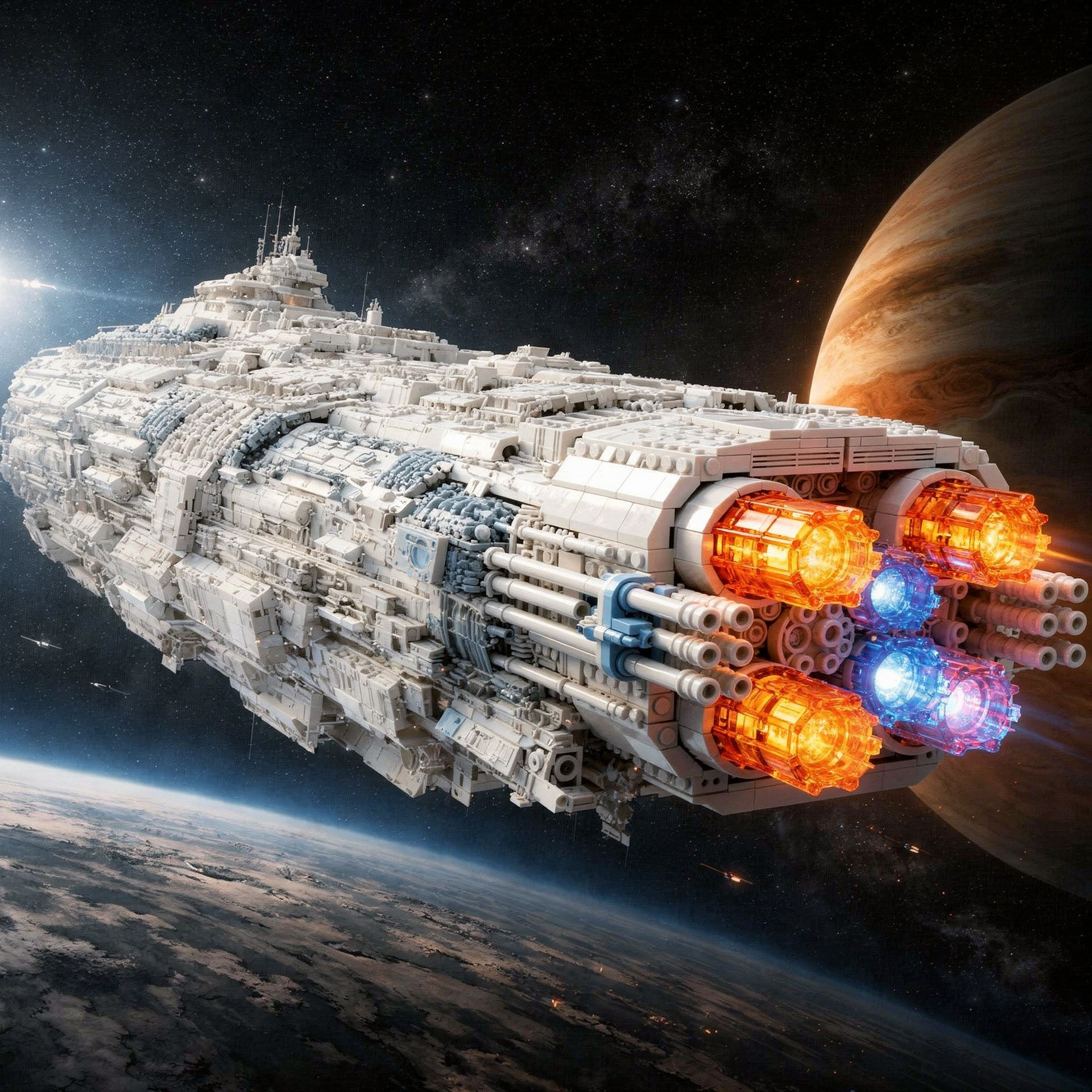 ai brick scifi spacecraft