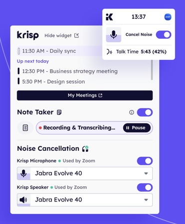 krisp audio enhancer