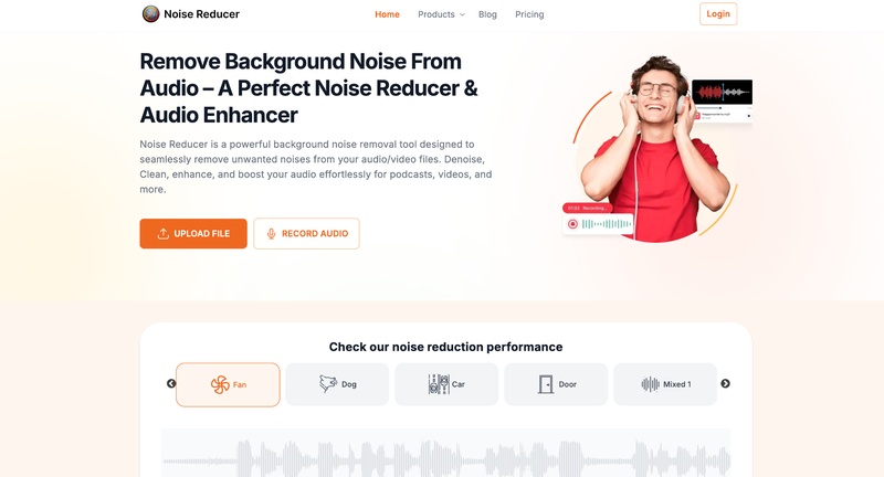 remove background noise from audio using noise reducer