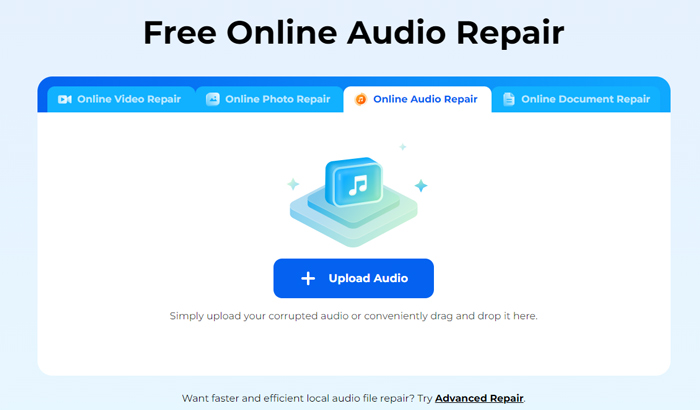 Ferramenta de reparo de mp3 4ddig grátis online