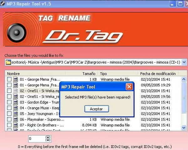 ferramenta de reparo dr tag mp3