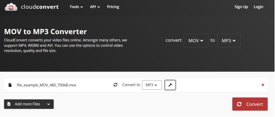 choisir les options audio