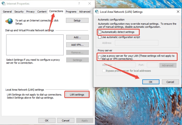lan settings