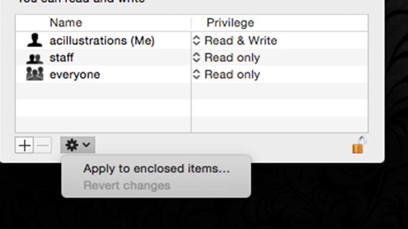 mac apply to enclosed items