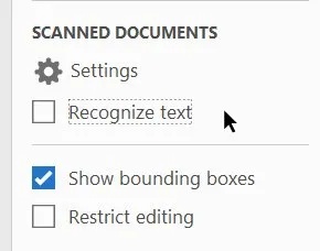 Faça OCR em PDF escaneado para corrigir texto ilegível