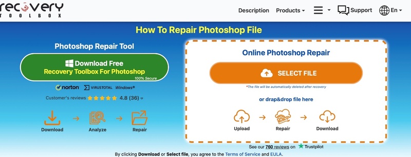recovery toolbox for photoshop