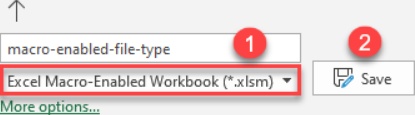 save workbook as macro enabled workbook