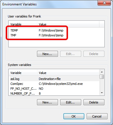update windows temp folder to fix nvidia driver 7zip crc issues