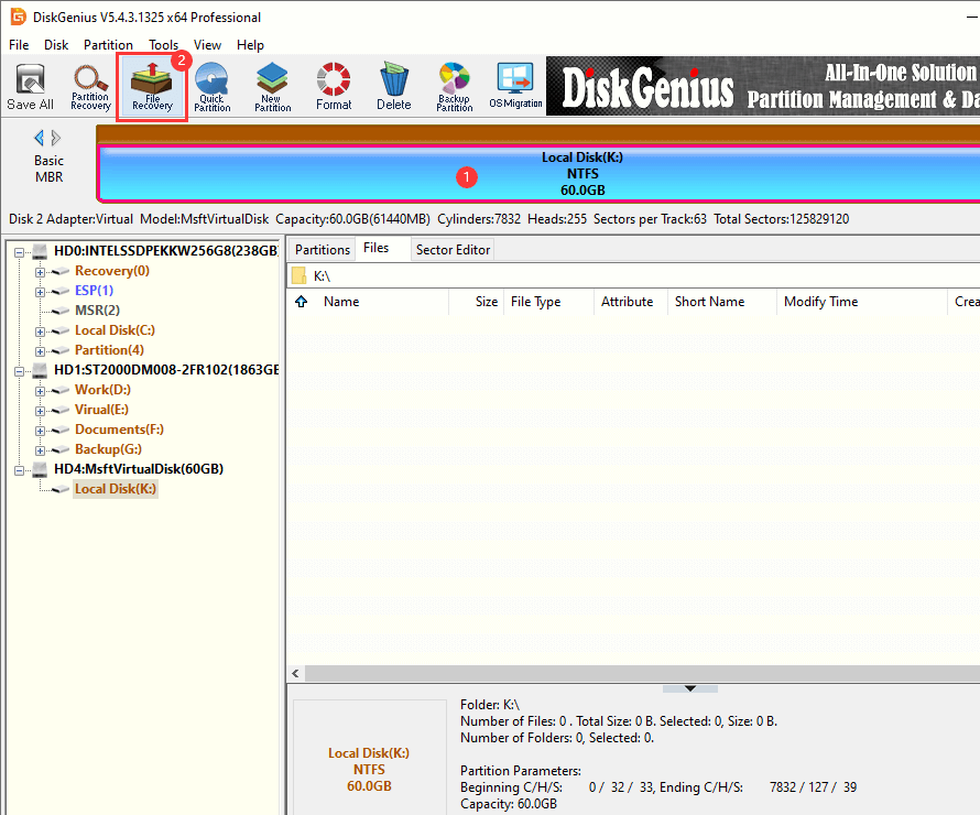 diskgenius data recovery program