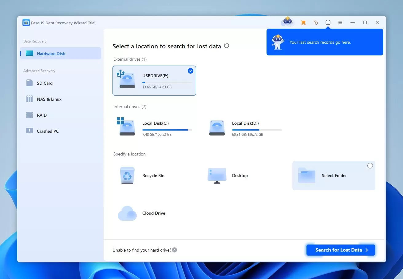 easeus data recovery software