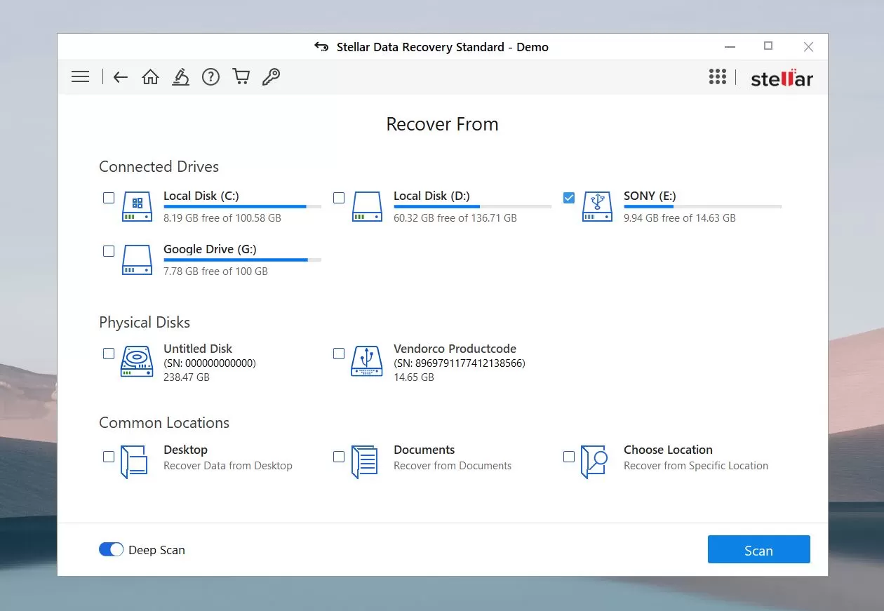 stellar data recovery tool