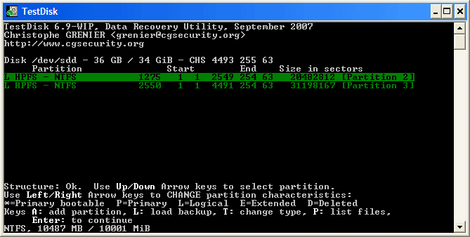 testdisk free recovery tool