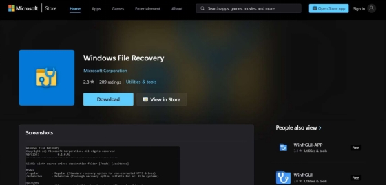 Windows File Recovery