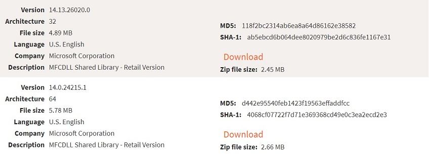 download mfc140u dll manually to fix mfc140u dll missing-step 1