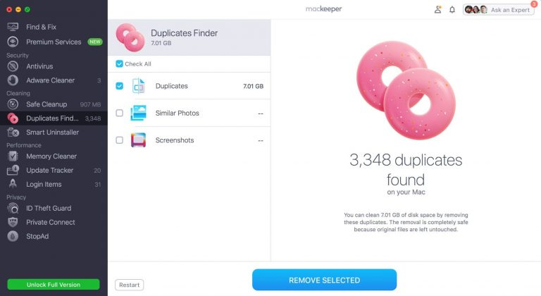 mackeeper interface
