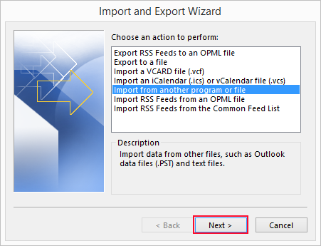 repair pst by creating new pst file and import data-4